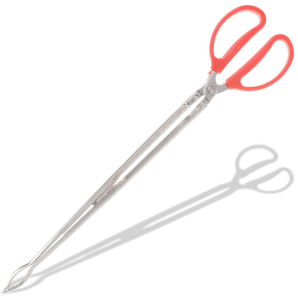 HOMEMAXS Stainless Steel Fireplace Tong Heavy Duty Firewood Tong Claw