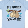 thumbnail image 4 of Inktastic My Nonna Loves Me with Sloth and Hearts Boys or Girls Baby Bodysuit, 4 of 5