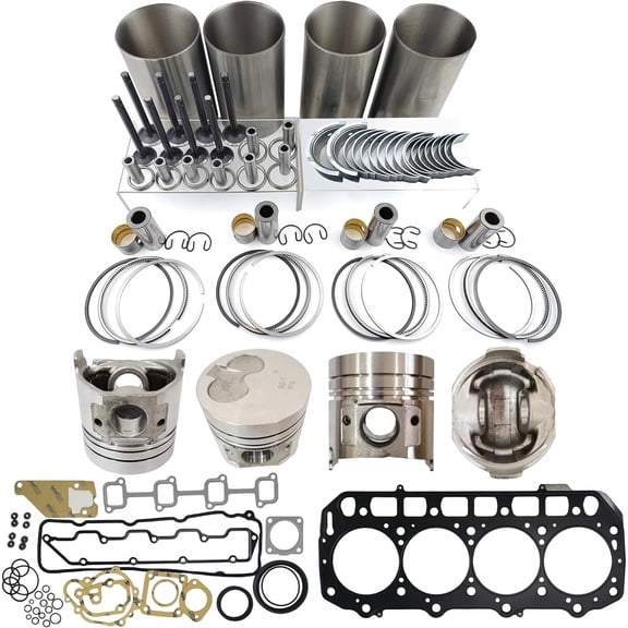 4TNE98 Engine Overhaul Rebuild Kit For Yanmar 4TNE98 Engine For Takeuchi TB175 F14 A14C Excavator For John Deere 244H 304H Loader L1203 129903-22081 12990322081