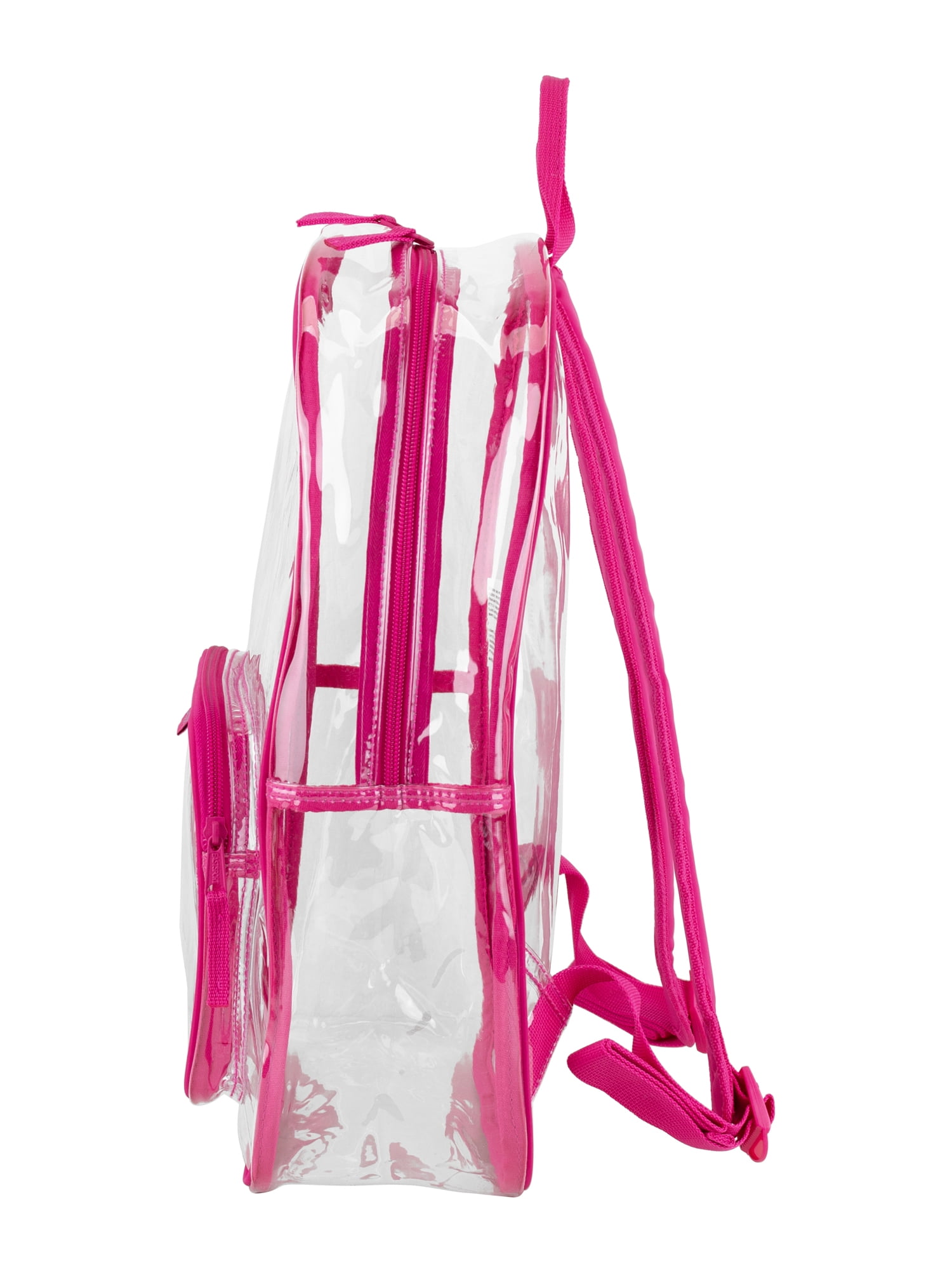 Eastsport Unisex Spark Clear 16" Backpack, Fiery Pink