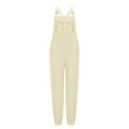 thumbnail image 6 of Wancir Women Long Casual Loose Bib Pants Overalls Baggy Rompers Jumpsuits with Pockets, 6 of 9