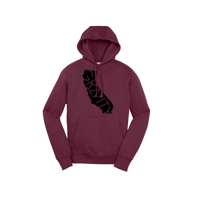 Gravity Trends Cali Chandail à Capuche - Logo Noir - Marron - 3TG
