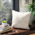 thumbnail image 2 of SAFAVIEH Valencia Geometric Pillow, 20" x 20", Taupe/Beige, 2 of 5