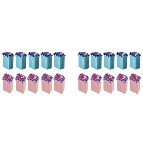 Rollbacks & More 20 PCS of 20Amp 30Amp Miniature Box Fuses FMM MCASE Type Maxi ("Low Blow")