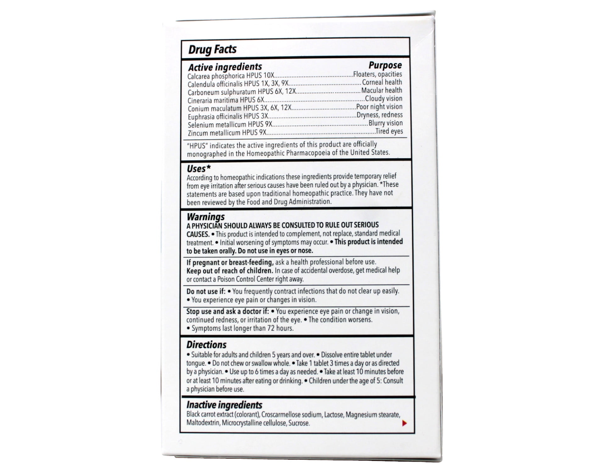 (2 pack) Natural Eyes, Aging Eye Relief, Tablets, 48 count