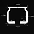 thumbnail image 7 of Aluminum Alloy Curtain Track, Mute Ceiling Mounted Curtain Rod, Sliding Curtain Rod for Office, Living Room, Bedroom, 7 of 7