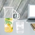 thumbnail image 4 of 1 Set Pitcher with Lid Water Jug Iced Tea Jug Clear Pitcher with Water Cups Beverage Pitcher with Lid, 4 of 9