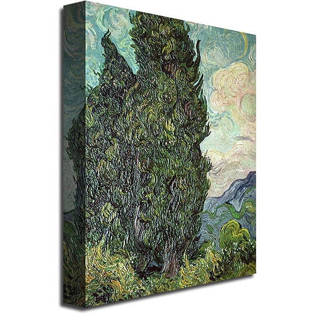 "Cypresses, 1889" Canvas Wall Art by Vincent van Gogh