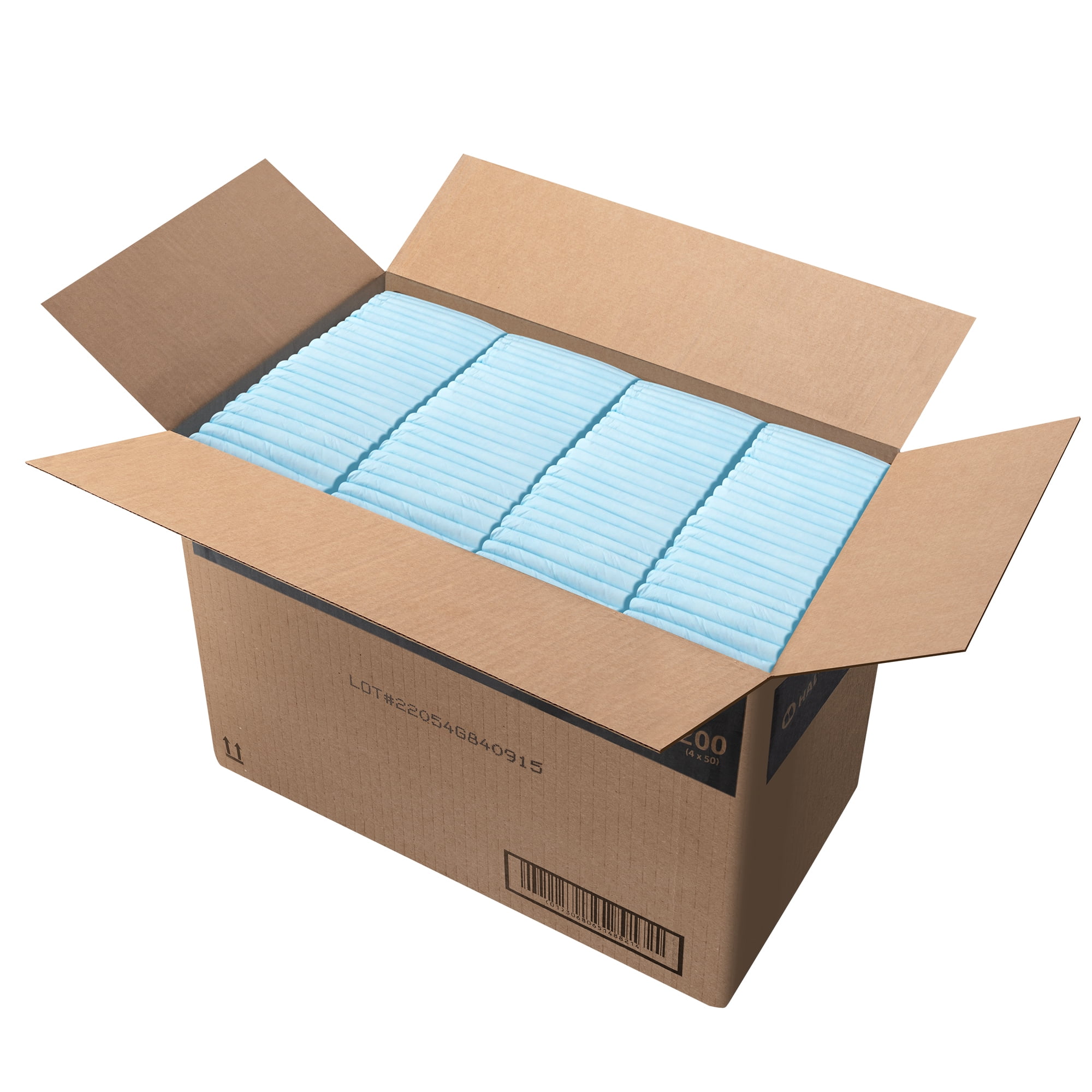 HALYARD Premium Disposable Underpads, 23 X 24 Inches Chux Pads - Light Blue, Pack of 50 - Incontinence Bed Pads for Adults with Airlaid Core for Moisture and Odor Control