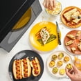 thumbnail image 3 of Nostalgia Modern Retro Countertop Microwave Oven - 700-Watt - 0.7 cu ft - 12 Pre-Programmed Cooking Settings - Digital Clock - Kitchen Appliances - Black, 3 of 5
