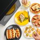 thumbnail image 3 of Nostalgia Modern Retro Countertop Microwave Oven - 700-Watt - 0.7 cu ft - 12 Pre-Programmed Cooking Settings - Digital Clock - Kitchen Appliances - Black, 3 of 5