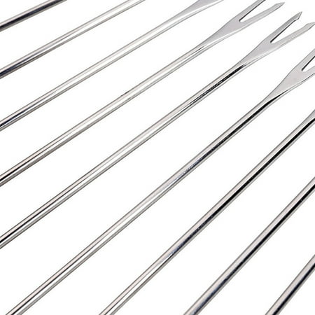 

24Pcs Stainless Steel Fondue Forks with Heat Resistant Handle for Roast Meat Chocolate Dessert Cheese Marshmallows