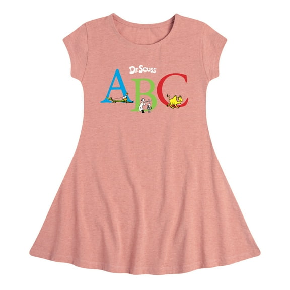 Dr. Seuss - ABC - Toddler And Youth Girls Fit And Flare Dress