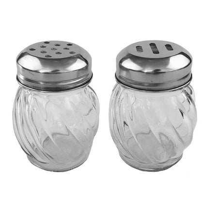 

2Pcs Kitchen Glass Spice Bottles Pepper Storage Jars Home Salt Jars Glass Seasoning Bottles