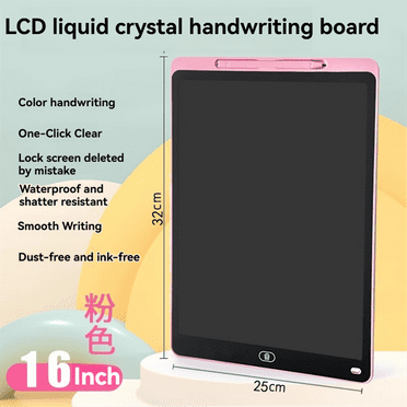 TOP! 16 Inch Monochrome Font LCD Writing Tablet Digital Drawing Handwriting Pads Portable Electronic Board