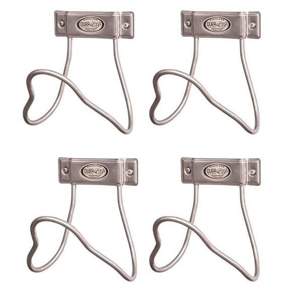 Dura-Loop Stainless Steel Water Hose Hanger Large USA Made (4-Pack)