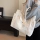 thumbnail image 4 of Bolso Mano Pana para Mujer Bolso Hombro Informal Bolso para Estudiantes (Beige), 4 of 9
