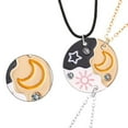 thumbnail image 2 of LIANXUE Friendship Necklace Set Sun Moon Star Designs Sturdy Zinc Alloy Pendant, 2 of 7