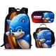 thumbnail image 1 of NS4 Sonic The Hedgehog 2 Mochila Para Estudiantes Bolsa De Comida Para Niños Estuche De Lápices Conjuntos De Tres Piezas SN4, 1 of 4