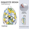 thumbnail image 5 of Lemon Backpack for School,Cute School Bag,Schoolbag with Adjustable Shoulder Straps & Padded Back,15"x11.42"x5.5", 5 of 6