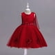 thumbnail image 2 of Vestido de verano para niños, vestido de boda para niños, falda de malla con lazo grande para niñas, vestido rojo para niñas, 2 of 6