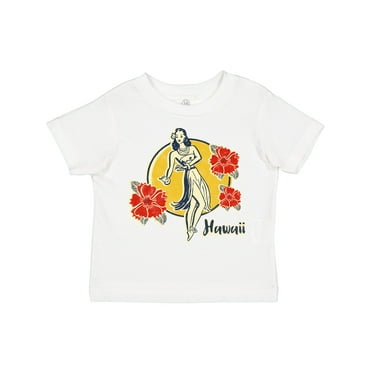Inktastic Retro Hula Girl Girls Toddler T-Shirt