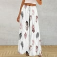 thumbnail image 6 of QATAINLAV Women's Baggy Flowy Wide Leg Palazzo Pants Trendy Boho Floral Print Summer Beach Pants Casual Lounge Trousers Vacation Outfits Multicolor XXL, 6 of 7
