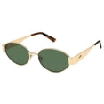 thumbnail image 1 of Gafas de Sol SOJOS Retro Ovaladas Doradas/Verdes UV400 para Mujer, 1 of 7