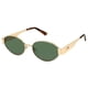 thumbnail image 1 of Gafas de Sol SOJOS Retro Ovaladas Doradas/Verdes UV400 para Mujer, 1 of 7