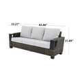 thumbnail image 3 of Better Homes & Gardens Rockport Outdoor Wicker Sofa, Brown, 3 of 11