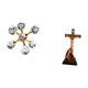 thumbnail image 5 of Figura de escritorio,Figura esférica para escritorio,oficina o decoración del hogar,Estatua católica,Colección religiosa de estatuas de la Virgen María,Figura de la Cruz de, 5 of 8