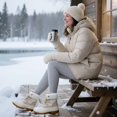 thumbnail image 7 of Women Winter Snow Boots Cold Weather Duck Boots WARM WOOD US Size 8, 7 of 7