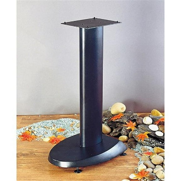 VTI Manufacturing VSP24B Black Base Black Aluminum Pole 24 in. Height Speaker Stand