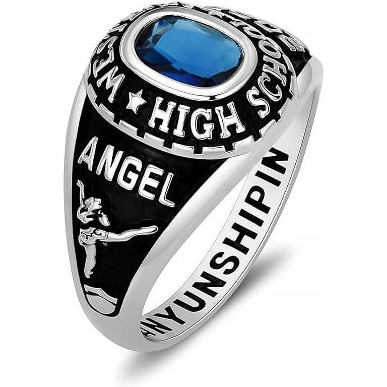 High School Graduation Rings Custom College Rings-round Graduation