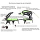 thumbnail image 5 of Greeniant 1 par de garras de hielo ajustables de 14 para mochileros, viajes, senderismo, montañismo, zapatos de nieve, equipo para exteriores, Ropa Deportiva, Zapatos Greeniant OD027695-00B, 5 of 6