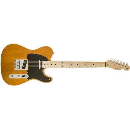 Fender Squier Affinity Telecaster Electric Guitar, Maple Fingerboard - Butterscotch (Best Bigsby For Telecaster)
