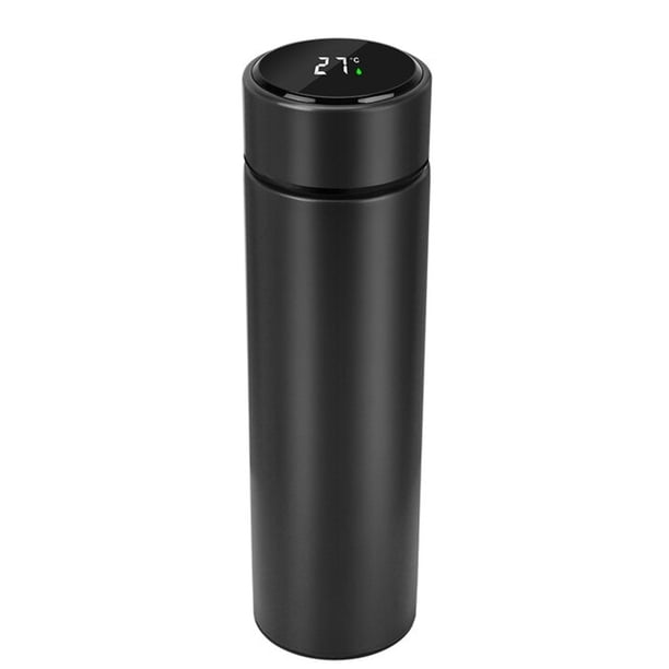 Termo Inteligente con Lector de Temperatura Digital Táctil (480 ml) Doble Pared de Acero Inoxidable Libre de BPA ADA Liso