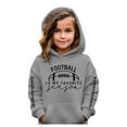 thumbnail image 3 of Byoo Toddler Boys Sports Hoodie Football Print Hooded Sweatshirt Long Sleeve Pullover Top, 3 of 3