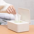 thumbnail image 4 of Wet Tissue Box Dustproof Wipes Dispenser Portable Tissue Box Storage Box with Lid For Car Home Office Desktop Organizer Hot Sale, 4 of 8