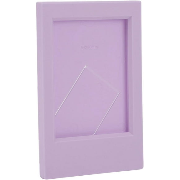 9 X 6 Cm Photo Frame, Plastic Rectangular Desktop Photo Frame, Wall Mount for Instax Mini 3 Inch Photos, for Instax Mini8, 9, 7S, 25, 70, 90(Lilac Purple)