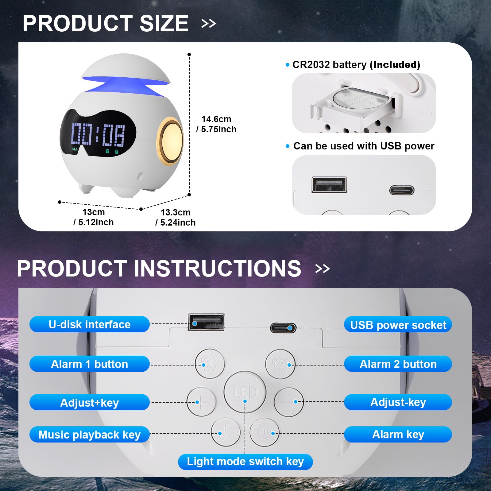 OK to Wake Clock for Kids with Sound Machine, Sleep Training Digital Alarm Clock for Toddler Girls and Boys ,Smart Sunrise Alarm Clock Wake Up Night Light for Bedroom