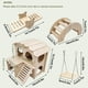 thumbnail image 3 of Juego de 4 juguetes de madera para hámster JAMW, 3 of 5