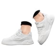 thumbnail image 3 of Splozh Sneakers for Girls Casual Leather Children's Sports Shoes for Boys Girls Mesh Breathable Walking Shoes White,US 3, 3 of 9