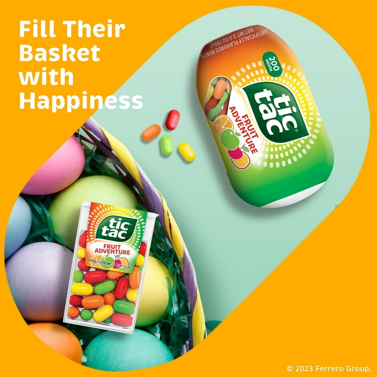 Tic Tac Fruit Adventure Mints, Bulk Candy, Flavorful On-The-Go