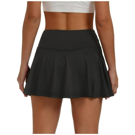 Tennis Skirt with Pockets, Women's High-Waisted Athletic Skirt, Pleated Skirt for Squash and Golf, Active Sportswear