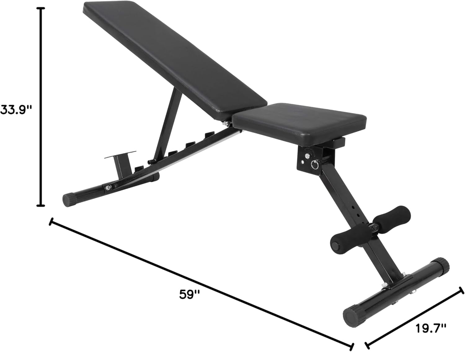 Weight Bench Adjustable, Foldable Workout Benches Multi-purpose Full Body Exercise Incline Decline Bench for Home Gym Strength Training,