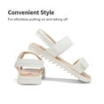 thumbnail image 4 of DREAM PAIRS Girls Sandals Glitter Two Strapped Casual Open Toe Sandals Little Kid/Big Kid, 4 of 5