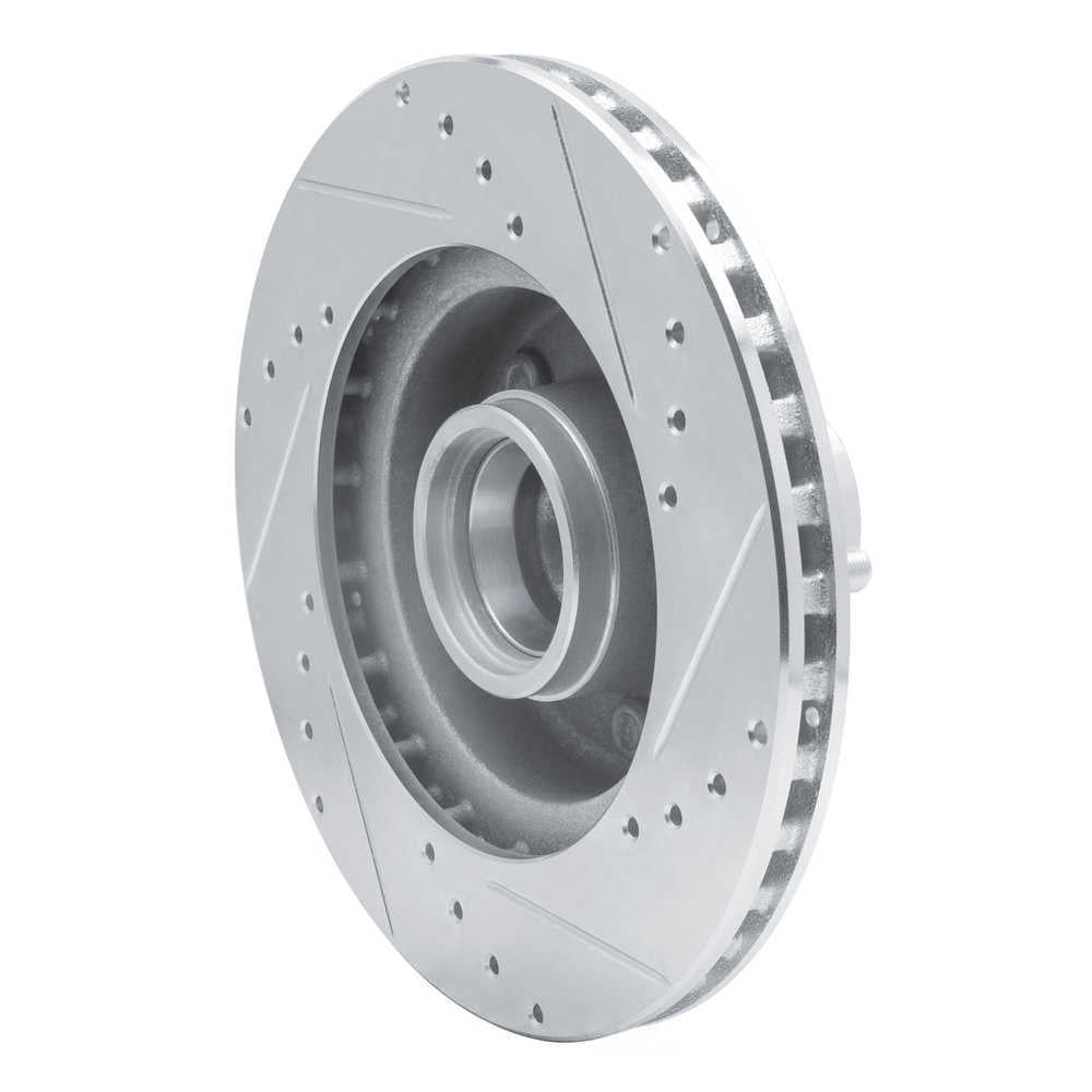 Dynamic Friction Company 631-40064L DFC Brake Rotor - Drilled And Slotted - Silver