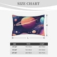 thumbnail image 4 of Picia Planet Pastel Galaxy Pattern Plush Pillow Case – Soft and Cozy Cushion Cover, Hypoallergenic Throw Pillow Case for Home Decor-20"x30", 4 of 6