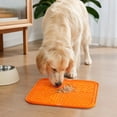 thumbnail image 4 of Silicone Pet Mat Lick Mat for Dogs 6 Inch Small Silicone Mat Dog Slow Feeder for Relaxation Relief Non Slip Grey Pet Feeding Mat for and Water, 1 Pack, 4 of 5